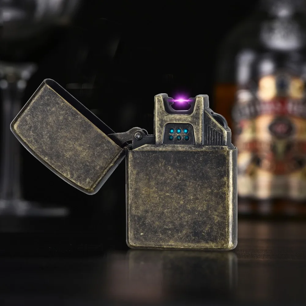 1 креативная металлическая керосиновая Зажигалка в форме одной дуги USB