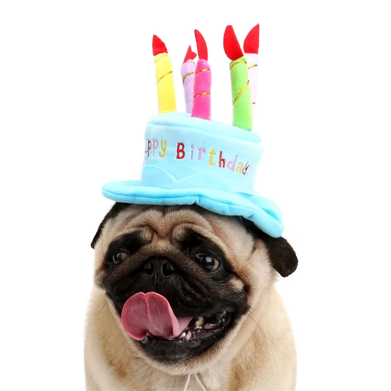 Милая домашняя кошка собака Happy шапки ко дню рождения мягкий материал свечи дизайн домашних животных кепки шляпа День рождения костюм для щенка Малый Товары д