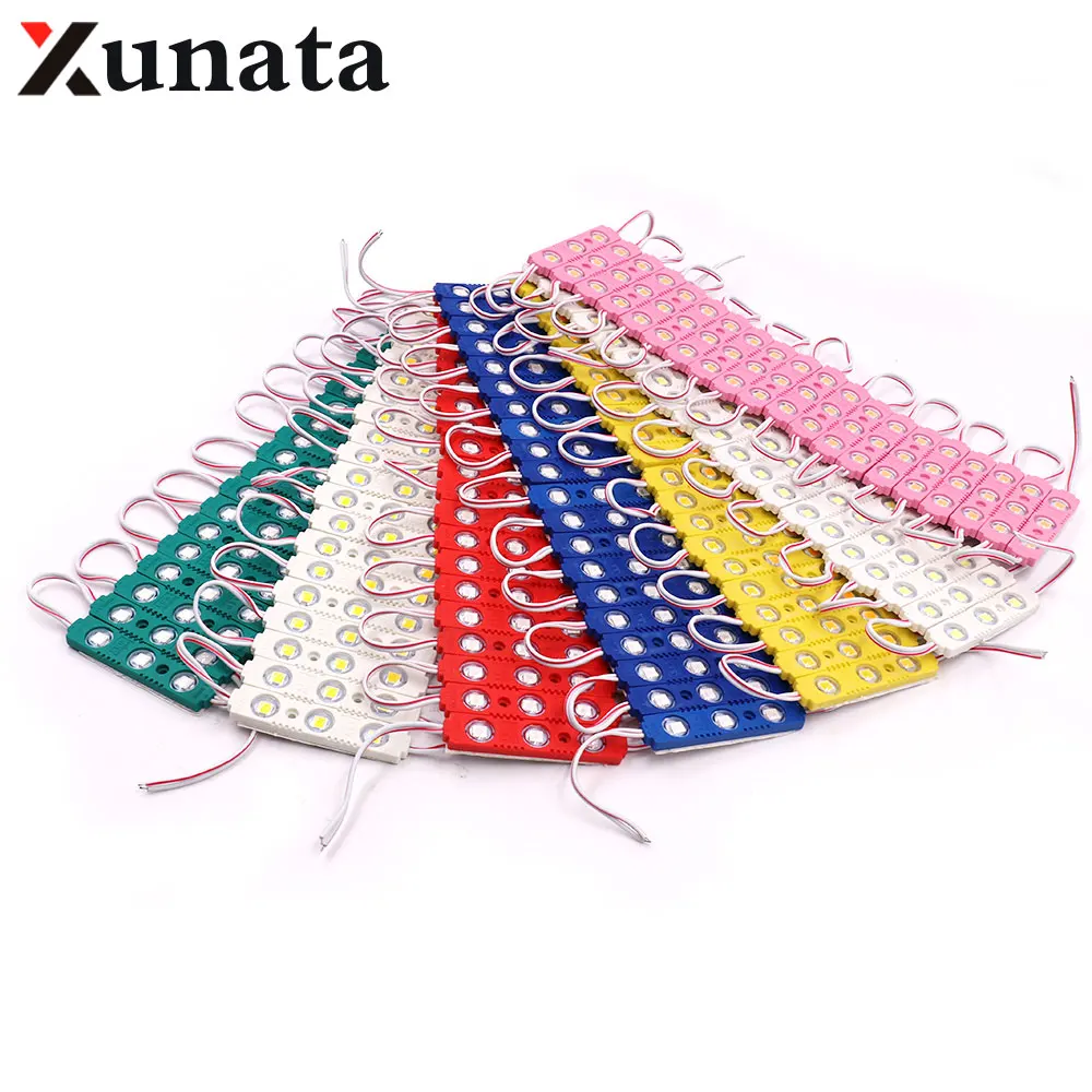

DC12V 3leds LED Module 5054 Colorful COB Injection Strip Light TV Background Waterproof Advertising DIY Lamp Lighting Decoration