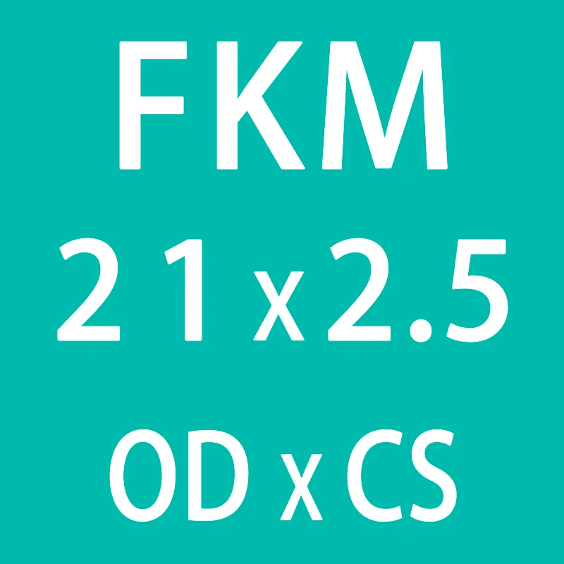 5 шт. фторкаучук кольцо зеленый FKM уплотнительное кольцо OD21/22/23/24/25/26/27/28/29/30*2,5 мм толщины резиновый колцеобразное уплотнение масла прокладки, шайбы - Цвет: OD21mm