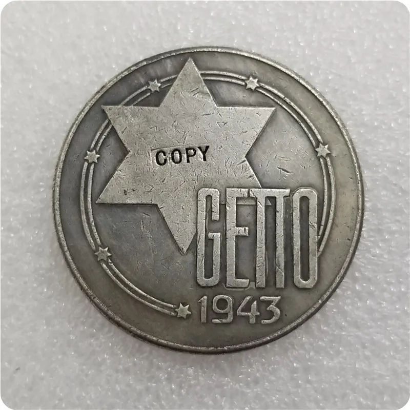 Польша: 100 MARK 1943 GETTO Juden COPY|Безвалютные монеты| |