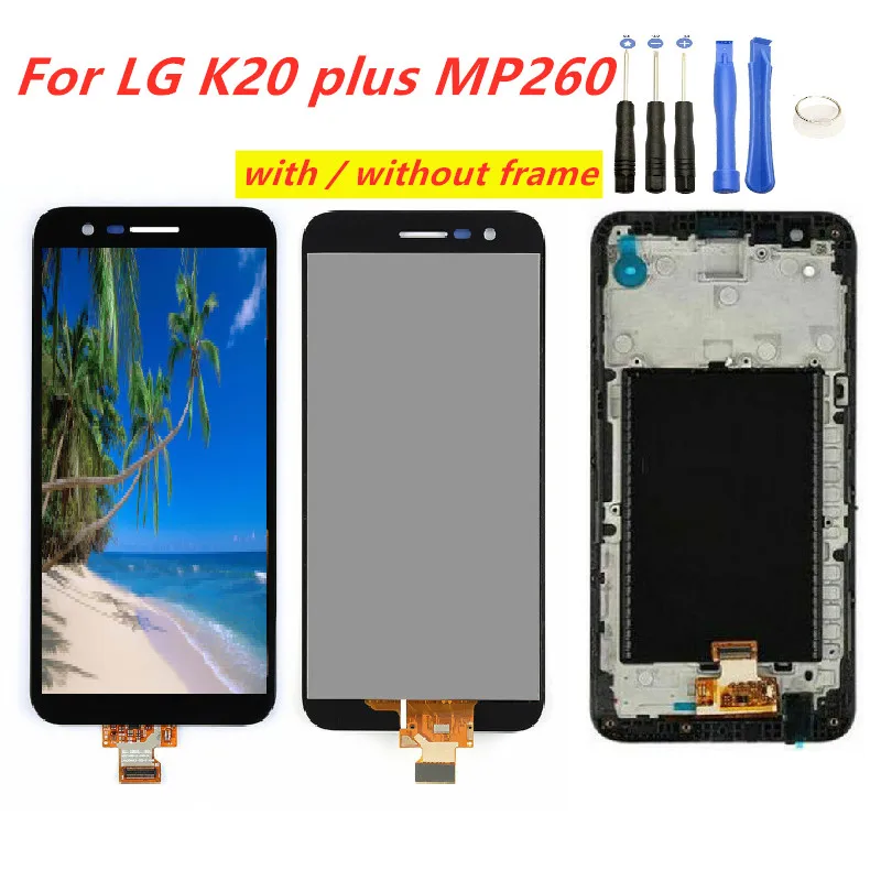 

Tested Well LCD Screen For LG K20 plus MP260 TP260 VS501 LCD Display touch Screen Digitizer with frame replacement free tools