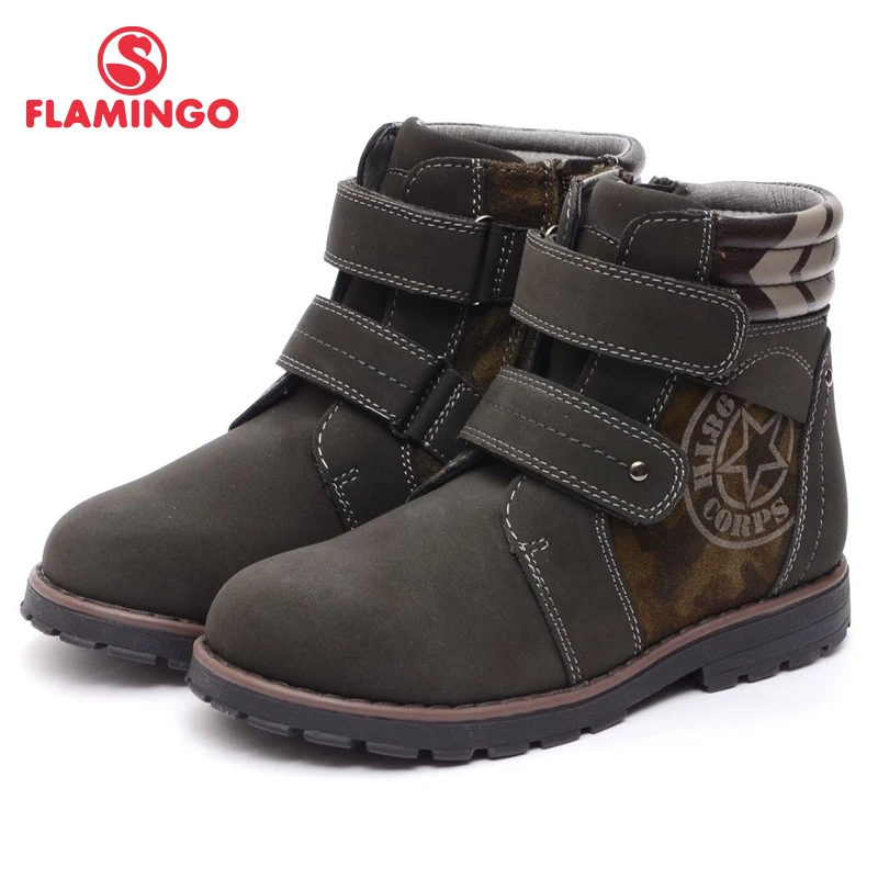 

FLAMINGO 2016 new collection autumn/winter fashion kids boots high quality anti-slip kids shoes for boys 52-XB140
