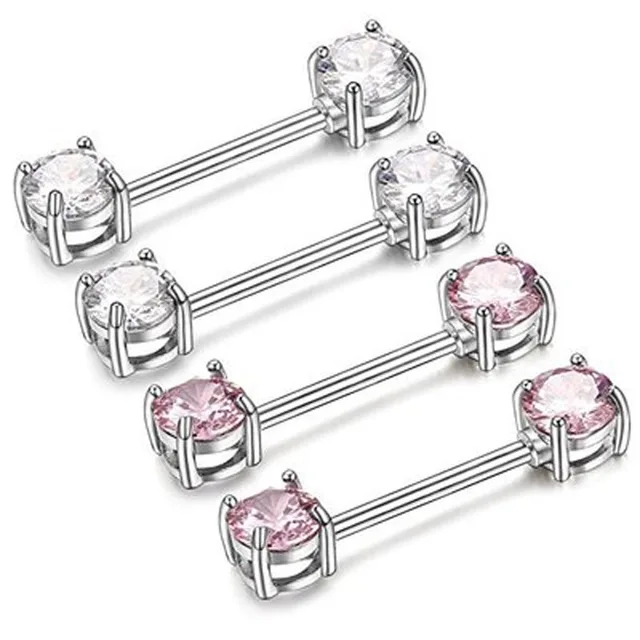 New Fashion Surgical Steel 2pcs Nipple Piercing Fashion Body Piercing