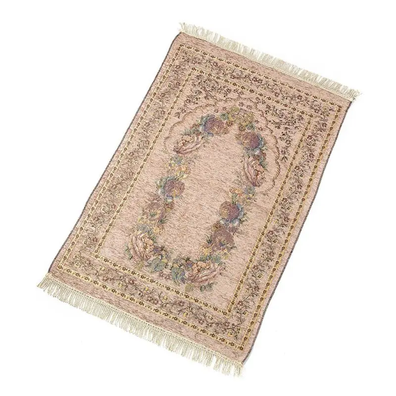 70x110 см Турецкая Исламская мусульманская молитва коврик винтажный цветной цветочный Рамадан ИД подарки украшение ковер с кисточками отделка