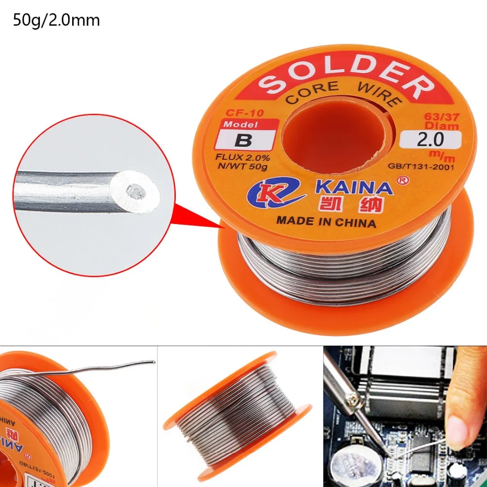 63/37 50g 2.0mm Electric Soldering Iron Tin Fine Welding Wire Core