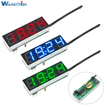 3 in 1 Diy Digitale Uhr Temperatur Spannung Kit DS3231SN 5-30V DC diy elektronische Rot Blau Grün LED Uhr Modul Für Arduino