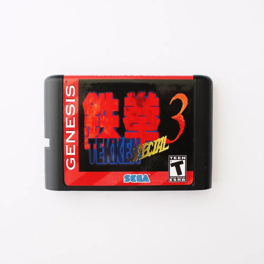 Tekken 3 специальный 16 бит SEGA MD карточная игра для Sega игры Mega Drive Genesis | Электроника