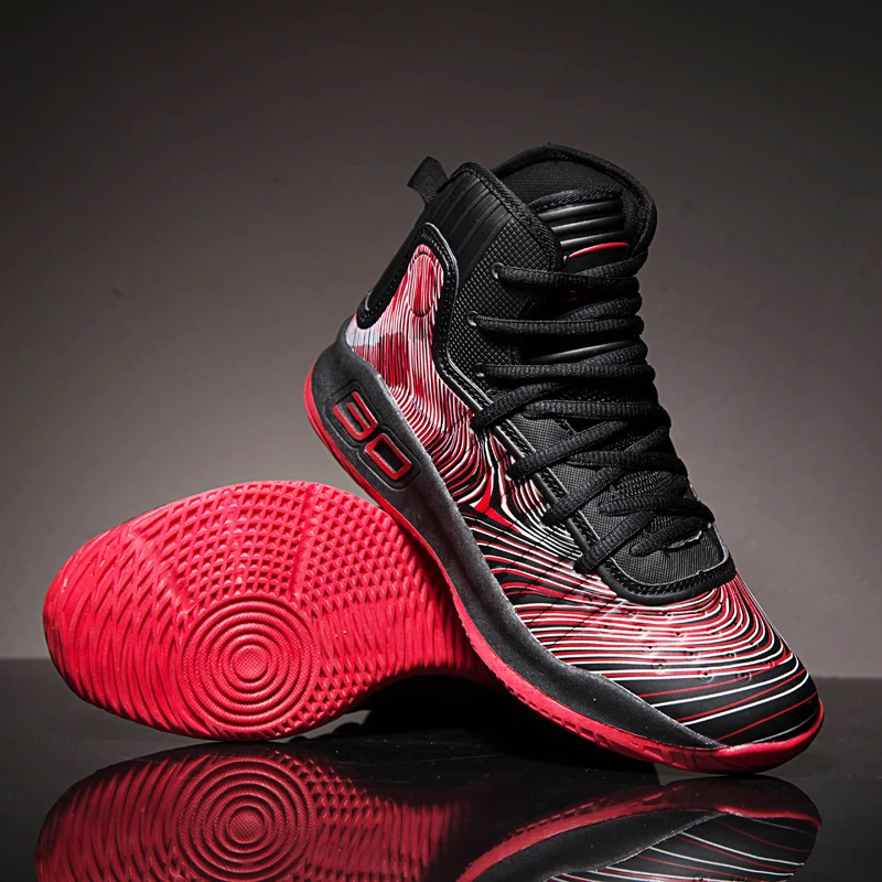 Men Basketball Shoes Breathable Anti-skid Light Jordan Basketball Sneakers Man Lace-up Sports Gym Ankle Boots Shoes Basket Homme