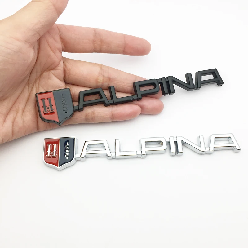 Antiniya 3D Metal Alpina Car-Styling Trunk Adesivi Posteriori Badge Per Bmw Alpina Logo E46 E39 E90 E60 E36 F30 X5 E53 F10 E34