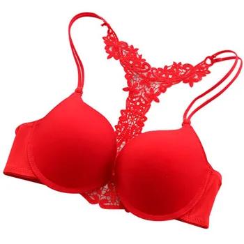

Sexy Push Up Bra Lace Women Underwear Front Closure Hollow Back Lady Underwear Size 75-85 B