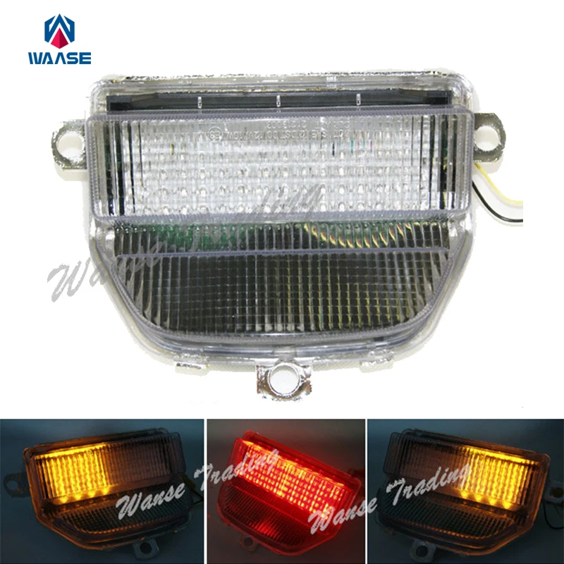 

waase Tail Brake Turn Signals Integrated Led Light Lamp Clear For 1993 1994 1995-1997 HONDA Fireblade CBR 900 RR 900RR CBR900RR