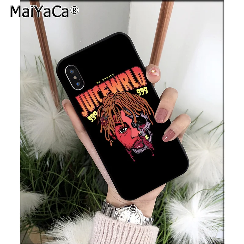 Мягкий чехол для телефона MaiYaCa Juice WRLD из ТПУ для iPhone 8 7 6 6S Plus 5 5S SE XR X XS MAX Coque Shell - Цвет: A8