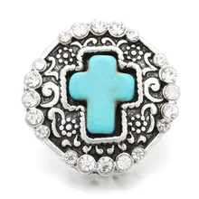 10 шт./партия металлический крест защелки Кнопка подходит 18 мм браслет с застежкой Кнопка xinnver DIY Ювелирные изделия ZA595