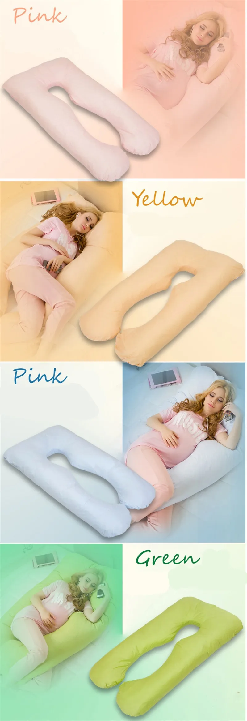 U-образные подушки для беременных Удобная подушка для тела для беременных 130*70 см для беременных