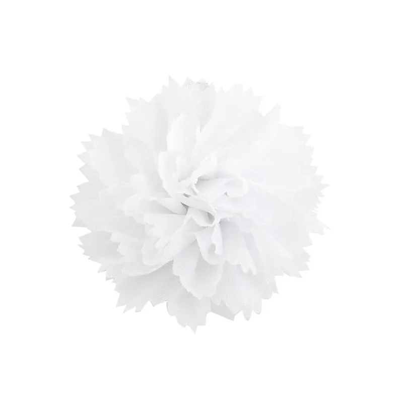 UNTAMED прибл. 8 см DIY шифон волна цветок заколка для волос для девочек детские головные уборы женские заколки для волос аксессуары для волос - Цвет: 18 White
