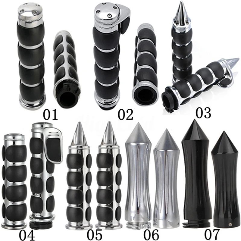 

1 Pair Universal 1" Motorcycle Handle Bar End Hand Grips For for Suzuki for Harley for Honda