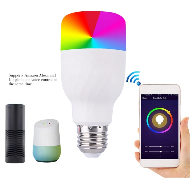 

85-265V E26/E27/B22 RGB LED bulb Color Magic LED Night Light Lamp Dimmable Stage Light / Wifi Remote Control