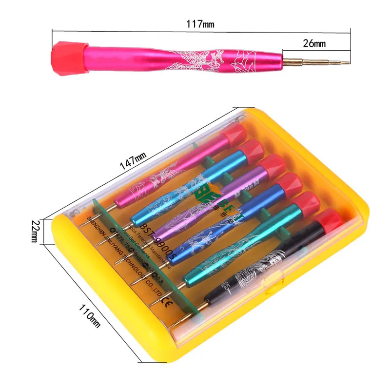 

6pcs Precision Screwdriver Tool Set Hand Tools Kit Mobile Phone Opening Repair Tools TN88