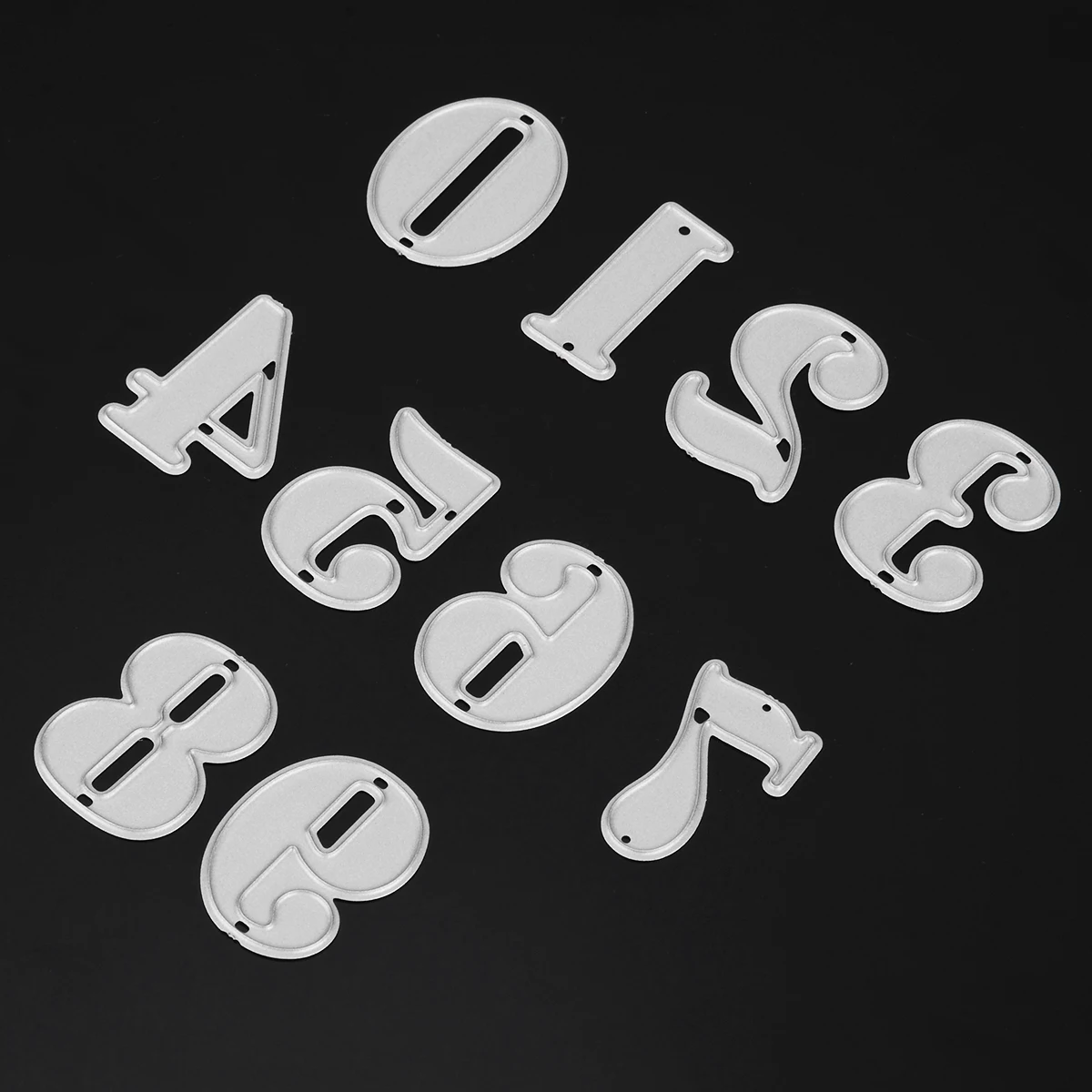 0-9 Numbers Cutting Die Set Carbon Steel Embossing Cutting Stencil Paper Cards Decorative Crafts Scrapbooking Template Mold