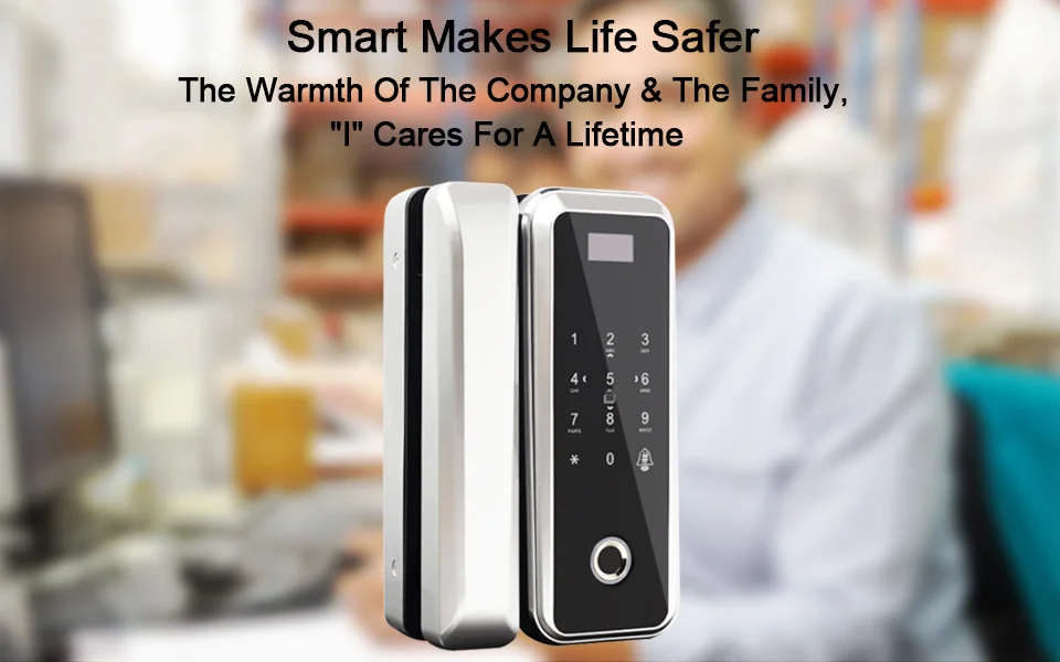 APP Fingerprint Door Lock Glass Electric Lock Remote Control For Home Office Anti-theft Digital Door Locks