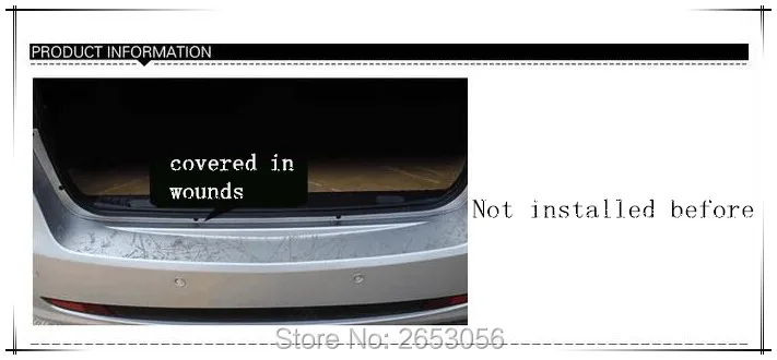 Автомобильный Стайлинг заднего бампера прикрытие потертостей Наклейка для Kia Magentis Optima 3 4 Sorento Sportage Toyota Prius RAV 4 Yaris аксессуары