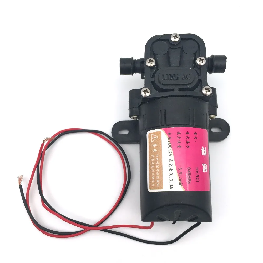 

DC 12V Agricultural Electric Water Pump 70PSI 3.5L/min High Pressure Micro Diaphragm Water Pump for Car Wash Water Sprayer Pump