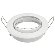 100 шт./лот Потолочные Встраиваемые Светодиодные пятно света фитинги алюминиевого сплава потолочный светильник рама без GU10/MR16 адаптер для цоколя лампы