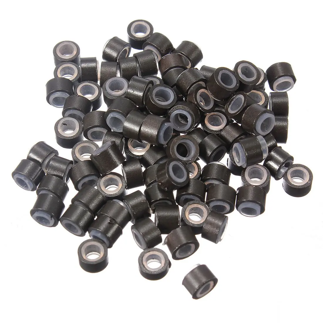 Buy 80 100pcs Silicone Lined Micro Rings Beads Loops Tip Hair Clips Hair