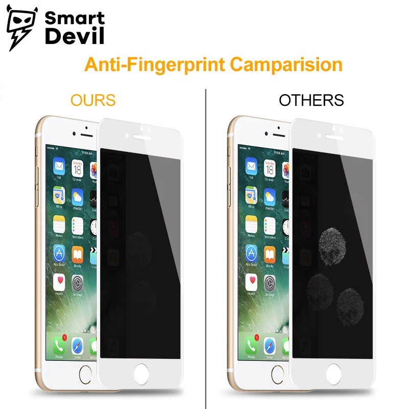 Защитное стекло SmartDevil закаленное с антибликовым покрытием для apple iphone 7 8 plus