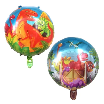 

50pcs/lot Animal Dinosaur Foil Balloons Happy Birthday Party Decorations Globos Back to School Mall Balloon Supplies Kids Toys
