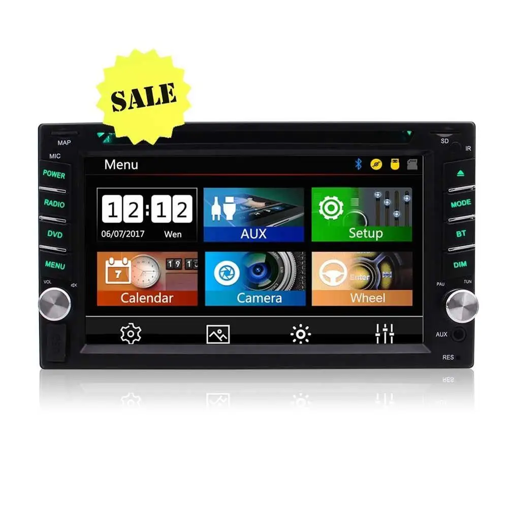 Discount Car Electronics Audio 2 Din Stereo Radio DVD Player Multimedia Head Unit-Touchscreen Bluetooth DVD/CD USB/SD AM/FM MP3 Monitor 0