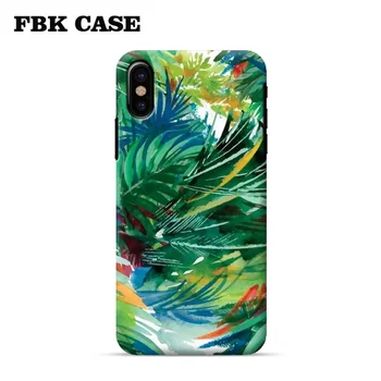 

Flower Leaf Print Phone Case For iPhone 5 6 7 Plus XR XS Max custom phone cover for iphone xs Dropshipping Support