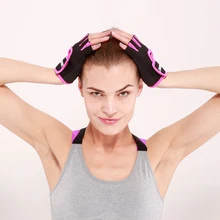 1 пара Брендовые спортивные перчатки для фитнеса противоскользящие Воздухопроницаемый полупалец для тяжелой атлетики защитные перчатки для тренировок для мужчин и женщин