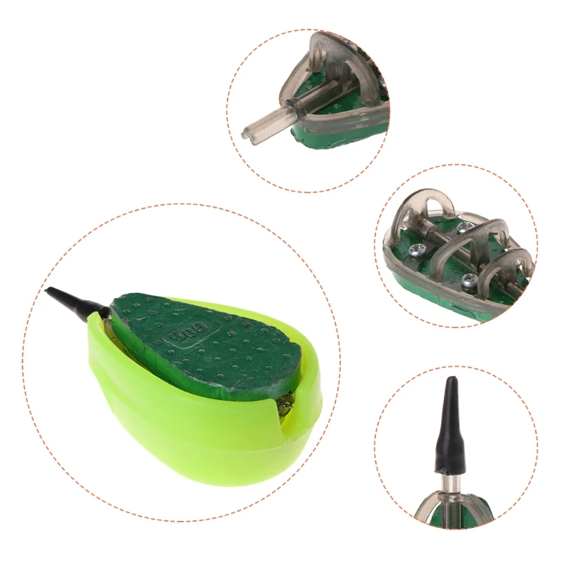 

Fishing Feeder With Mould Carp Lead Sinker Method Bait Lure 30g-100g Accessories