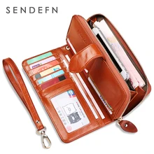 Hot Sale Wallet Brand Coin Purse Split Leather Women Wallet Purse Wallet Female Card Holder Long Lady Clutch Carteira Feminina