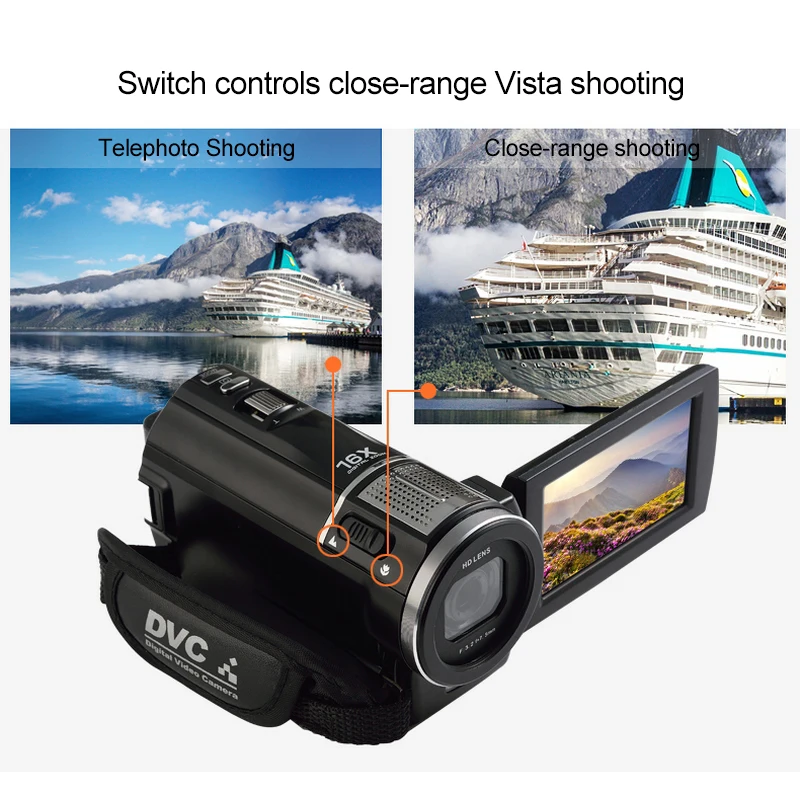 Ordro HDV-F5 3," 1080 P Full HD 16X Zooms Reflex цифровая камера s Профессиональный видеорегистратор с CMOS объективом 24MP фотокамера