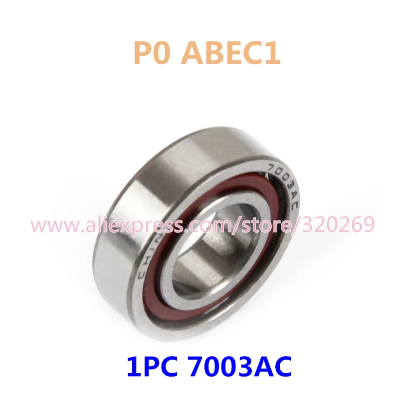 

7003AC 7003 Angular Contact Bearings speed Spindle Bearing CNC P0 P5 ABEC-1 ABEC5 17x35x10mm Engraving machine