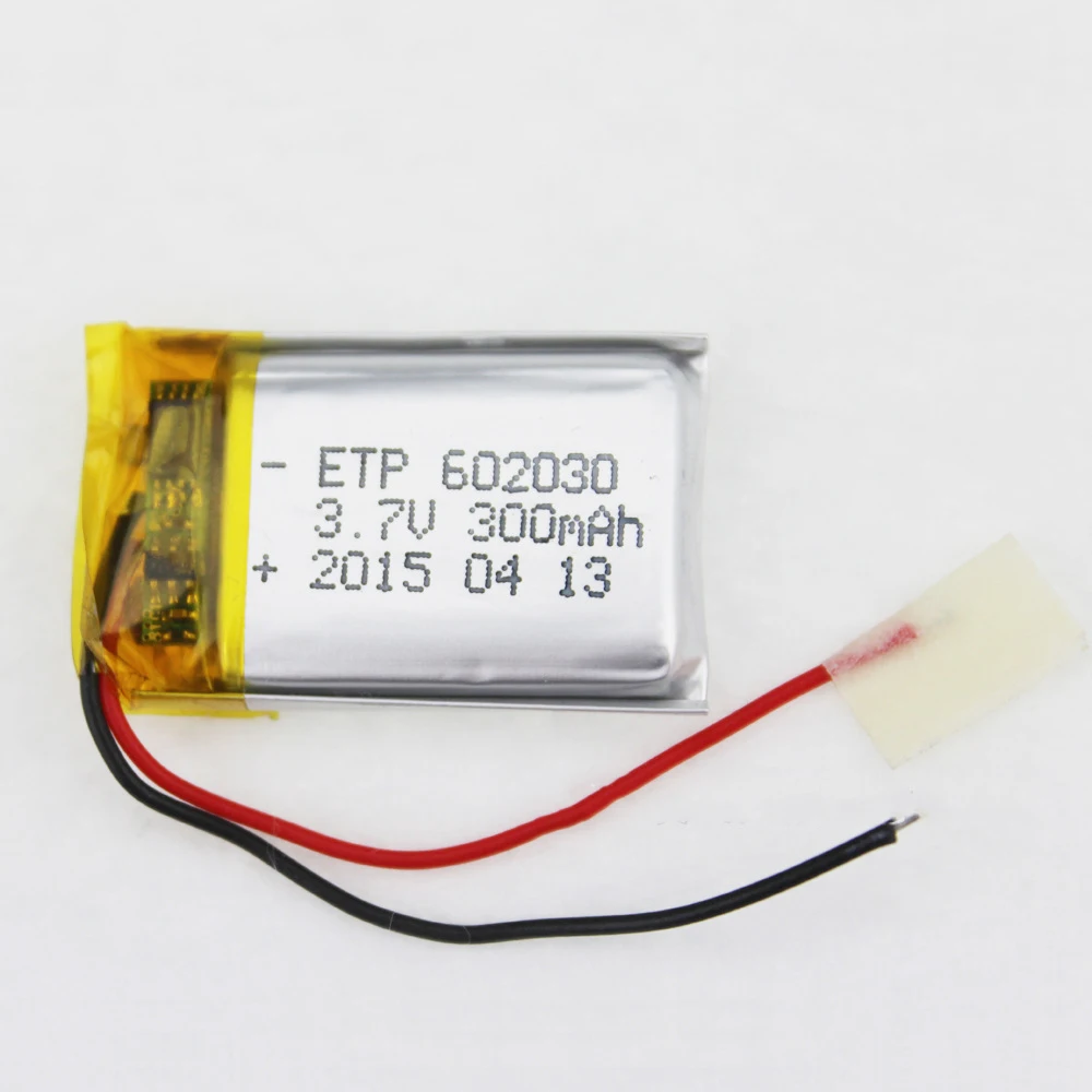 

1pc/lot Free shipping 3.7V Li-polymer battery Vbatty 602030 300mAh 3.7V battery for MP3 MP4 Speaker Digital Product Batteria