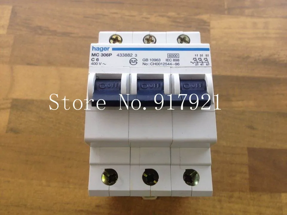 

[ZOB] Hagrid MC306P miniature circuit breaker C6 3P6A --5pcs/lot