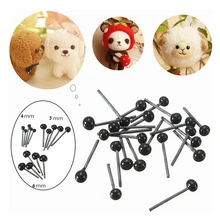 CCINEE 150 Pairs lot Glass Flat Eyes Kit 4 5 6 mm For Needle Felting Craft