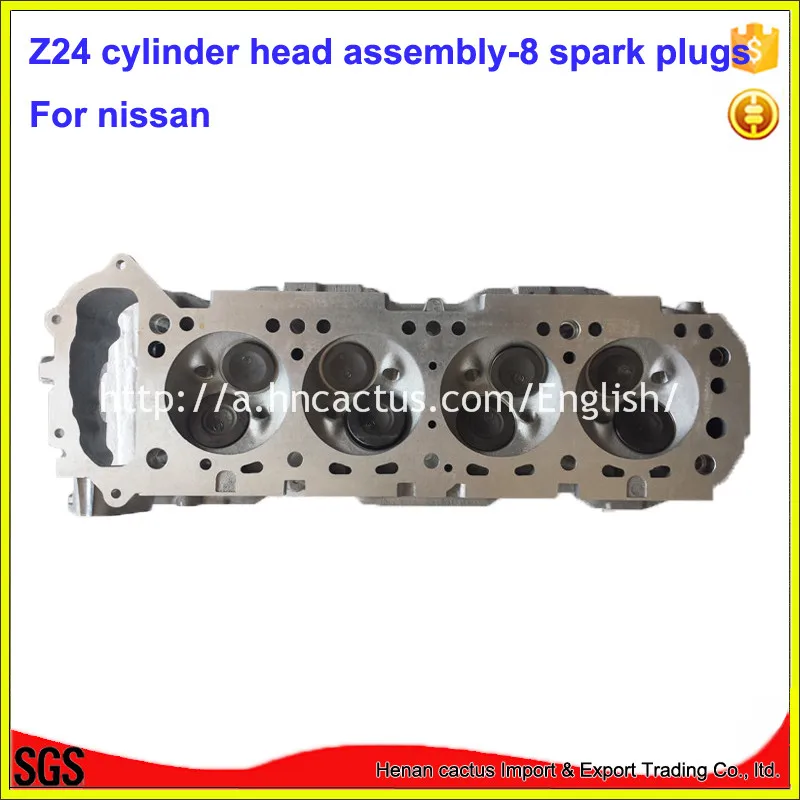 8 spark plugs type Complete cylinder head Z24 assembly 11041 20G18 for