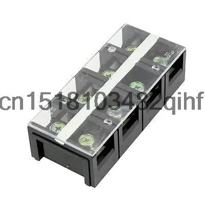 

150A 600V 4 Position CleaCr overed Screw Terminal Barrier Block