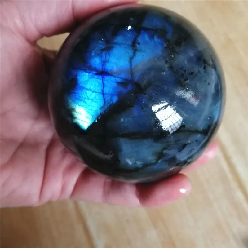 

Natural Labradorite Crystal Ball Flashing Energy Stone Gemstone Great for Meditation Home Decoration Chakra Reiki Stone