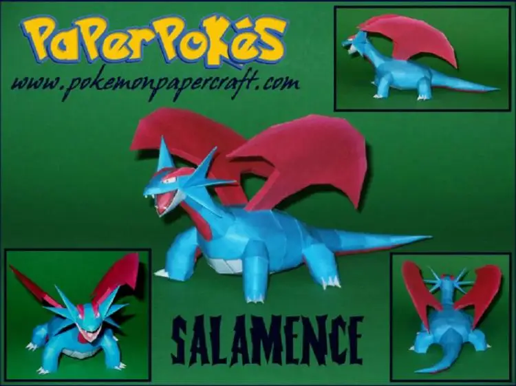 Storm Salamander 3D Бумажная модель сделай сам