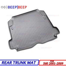 Для Volvo S60 2001-2009 коврик для багажника автомобиля задний внутренний сетка для предметов лоток на коврике арабских цифр стайлинга автомобилей аксессуары для украшения интерьера