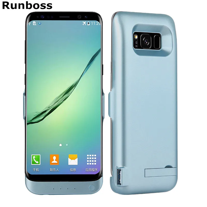 Runboss Battery Charger Case For Samsung Galaxy S8 Plus 6500mAh Backup External Battery Power Bank Case For Galaxy S8 Plus