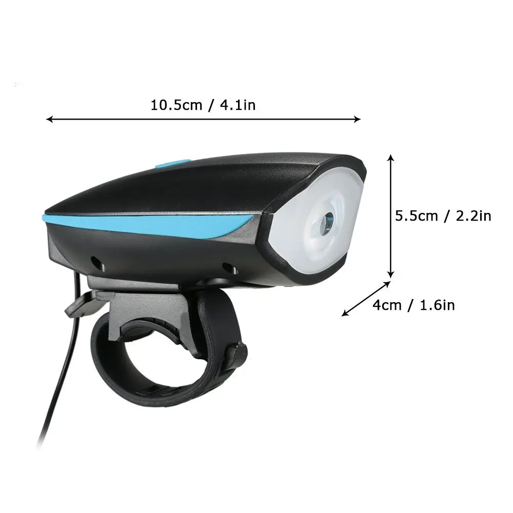 Excellent 2 in 1 Bicycle Light Head LED Flashlight With Bicycle Bell Multifunction MTB Cycling Headlight Bicycle Accessories 2 Types 1