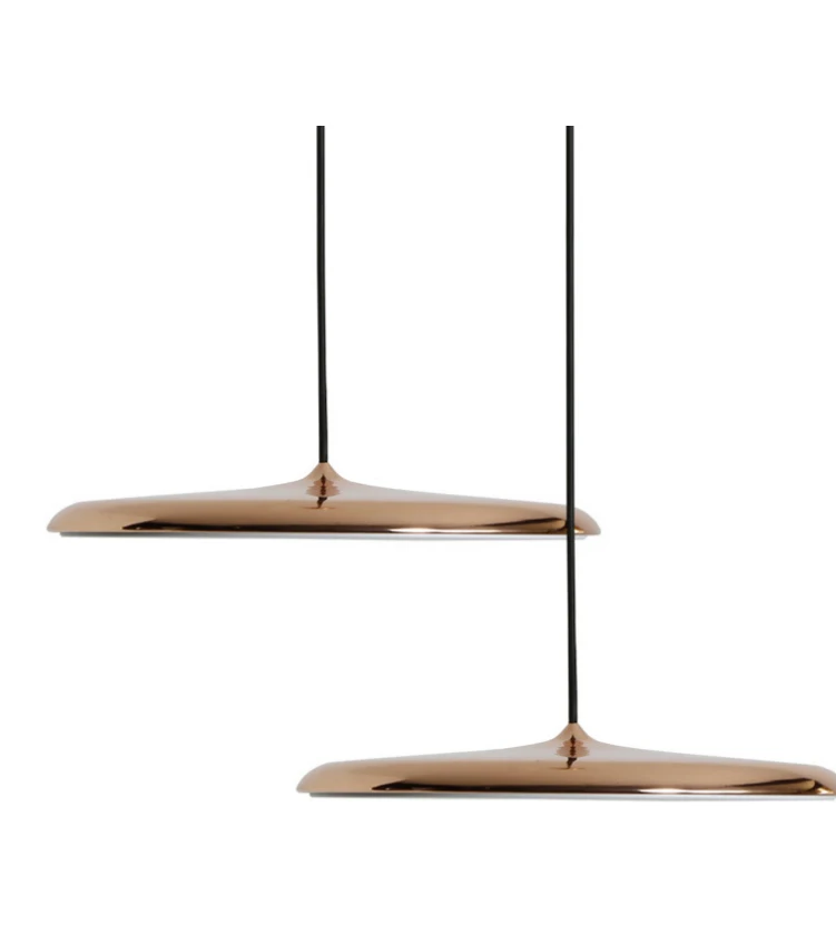 design metal ferro suspensão ufo placa redonda