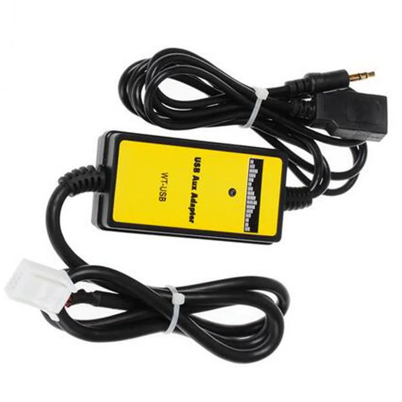 

1Pcs NEW Car Audio Digital Music Aux Cable MP3 USB Interface Adapter For Toyota Camry Corolla